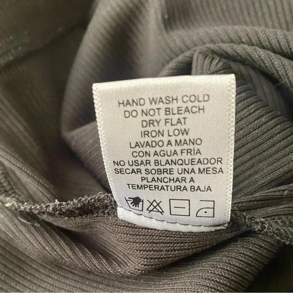 💥Love Tree Black Ribbed Flare Leggings S - Picture 8 of 8